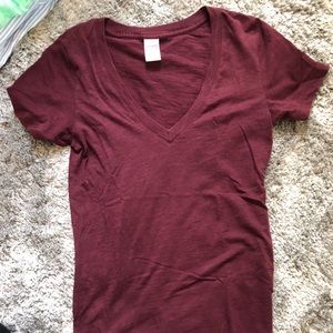 Deep v neck top
